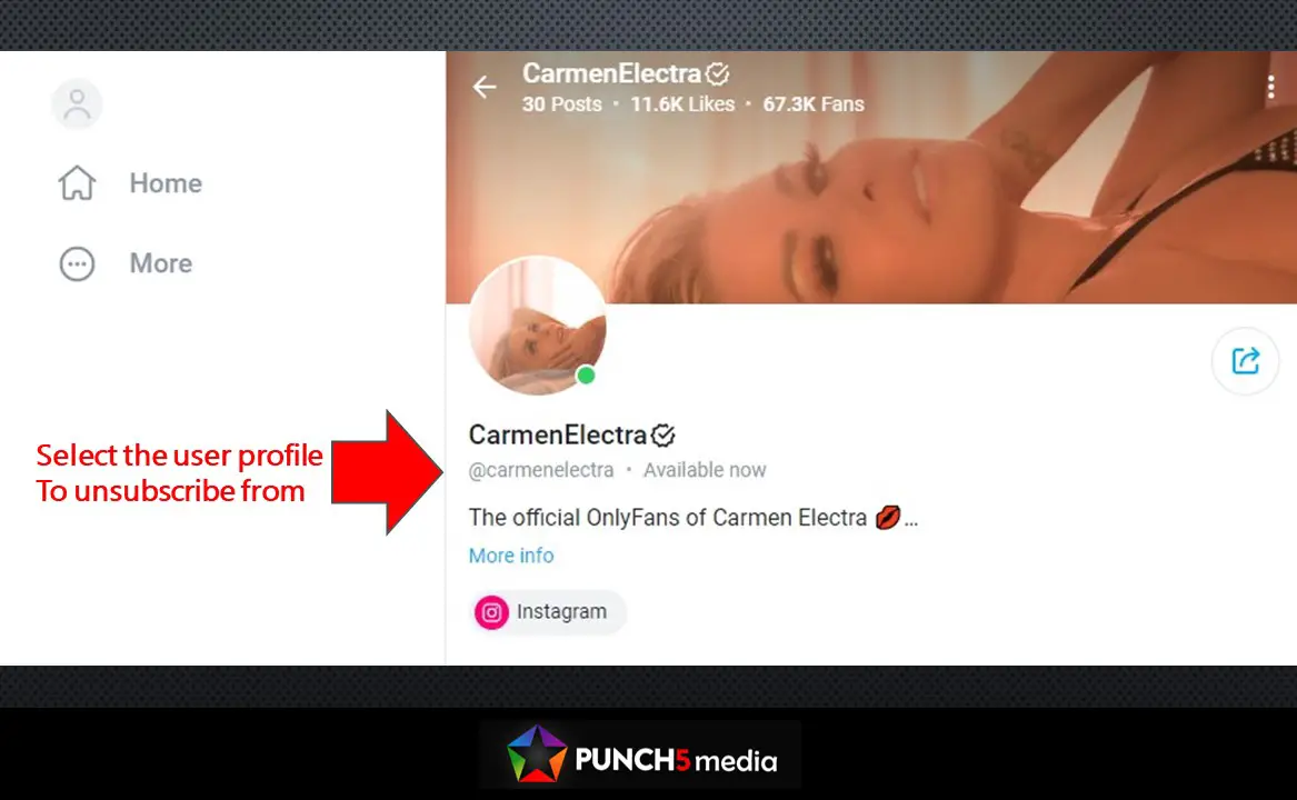 Cancel OnlyFans Subscription - Select User Profile to Unsubscribe