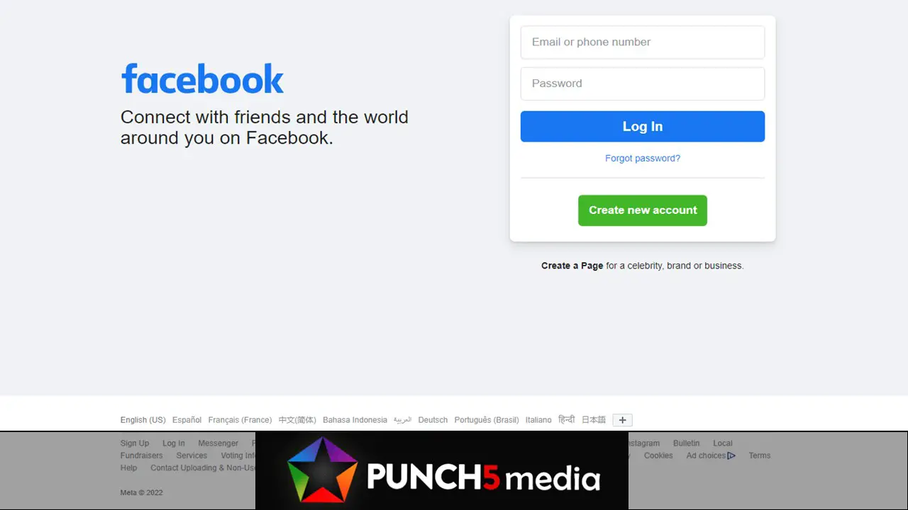 How to Recover Deleted Facebook Account - Facebook Login Page
