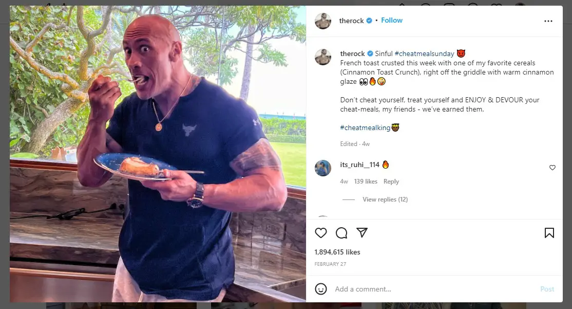 Top Instagram Influencer - Dwayne Johnson