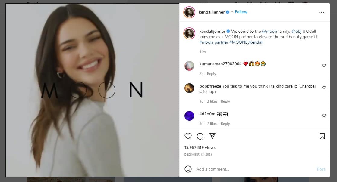 Instagram Influencer - Kendall Jenner