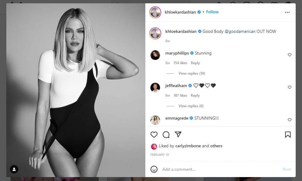 Instagram Influencer - Khloe Kardashian