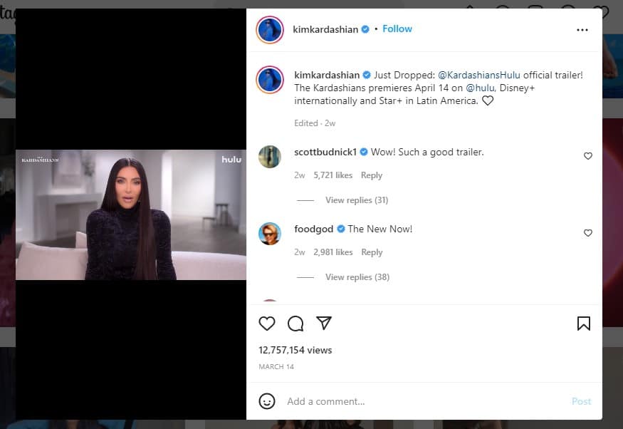 Instagram Influencer - Kim Kardashian