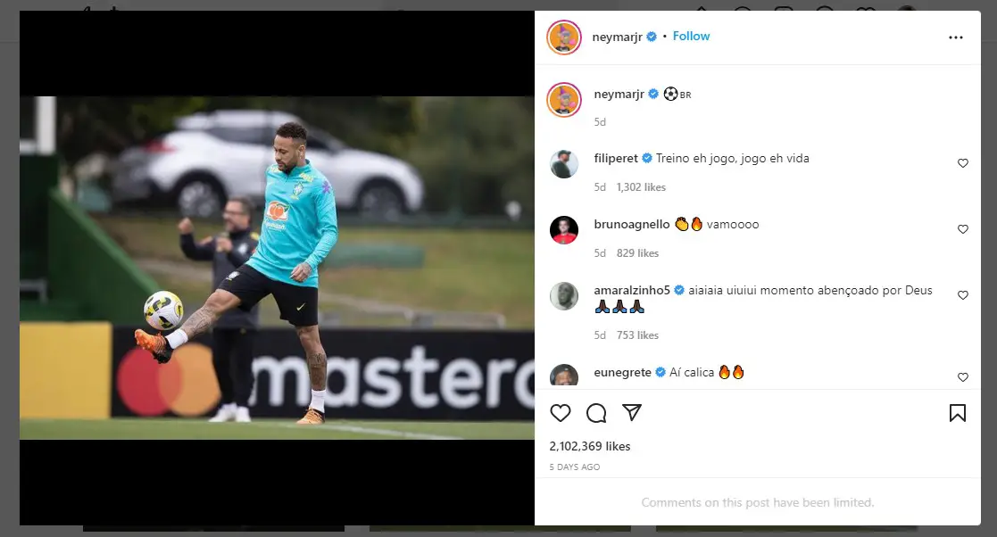 Instagram Influencer - Neymar