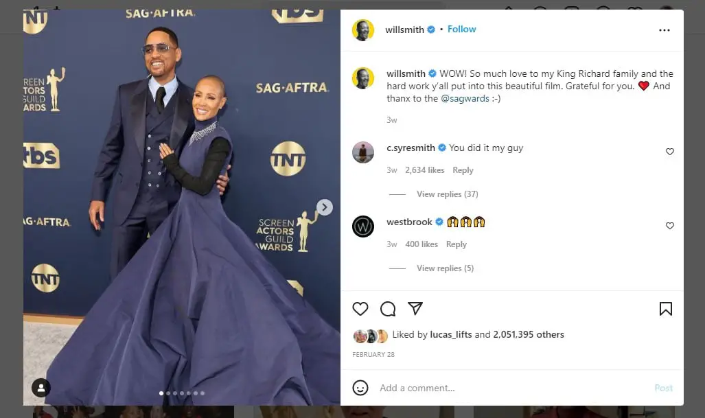 Instagram Influencer - Will Smith