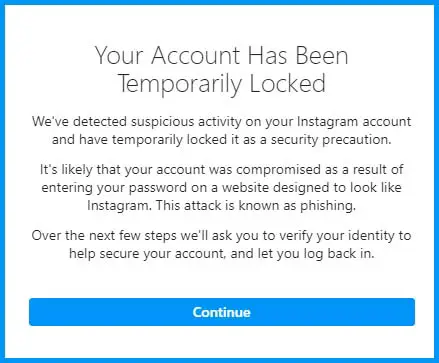 your account has been temporarily locked